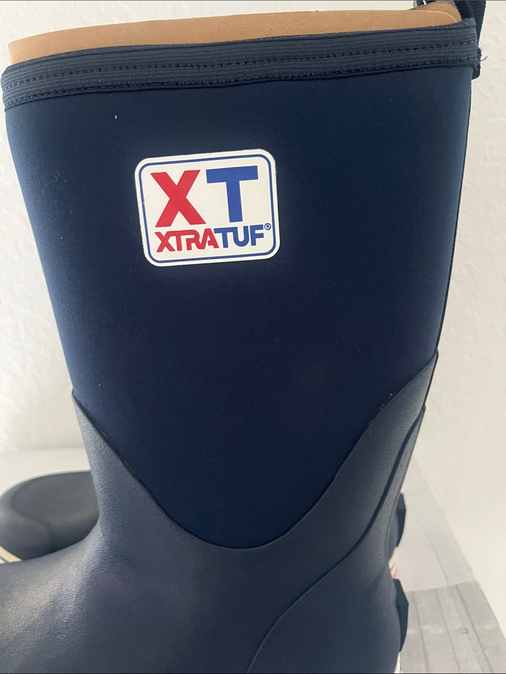 XTRATUF Navy XT Mid 12” Navy Waterproof Pull-On. Men’s 9/woman 10 - Picture 8 of 8